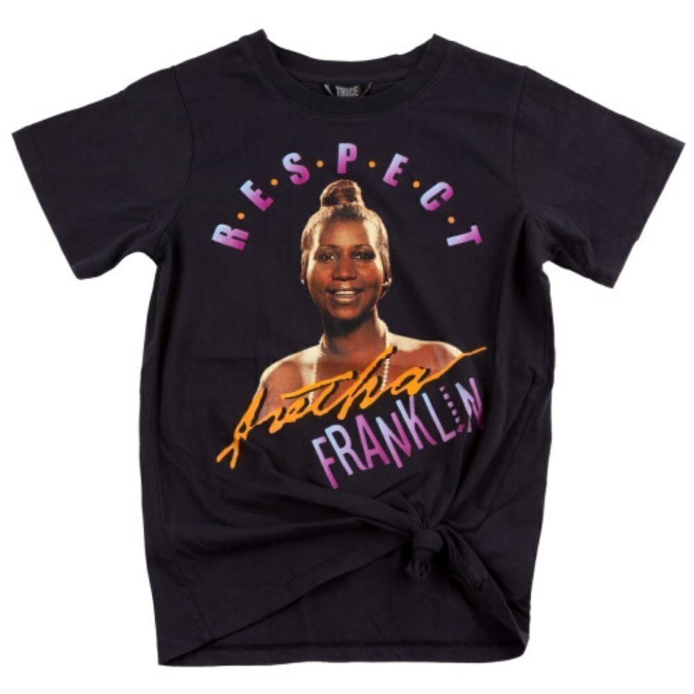 Aretha Franklin Respect Girls Cotton T-shirt